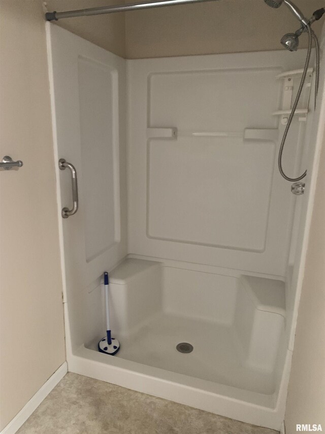 519 E Davis St, Bushnell, IL 61422 - bathroom featuring a shower stall