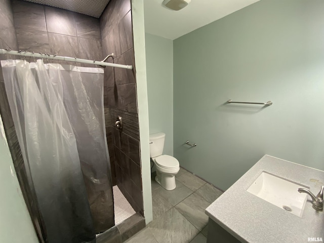 1228 E Lake Ave, Peoria Heights, IL 61616 - full bathroom featuring vanity and a stall shower