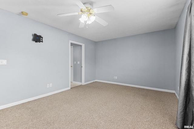 2024 S 2nd Ave, Morton, IL 61550 - spare room with carpet flooring, ceiling fan, and a smoke detector