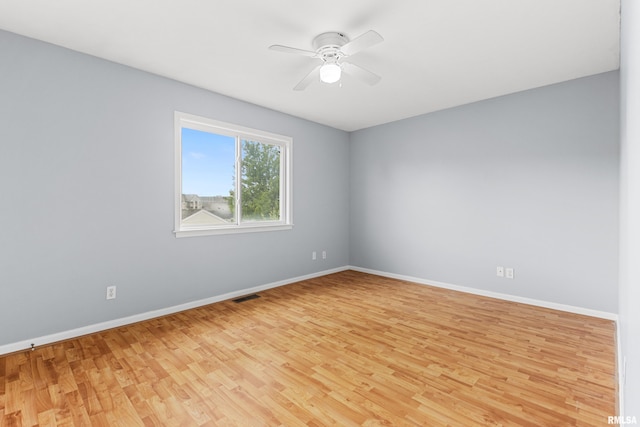 2024 S 2nd Ave, Morton, IL 61550 - empty room featuring light wood-style floors and a ceiling fan