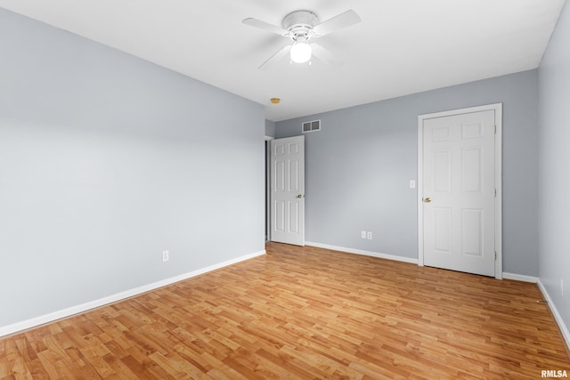 2024 S 2nd Ave, Morton, IL 61550 - spare room featuring light wood-style flooring and ceiling fan