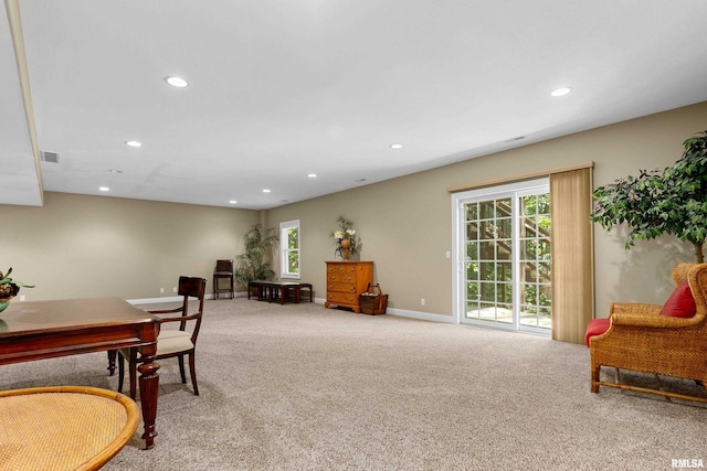 2627 W Lake Pointe Ter, Peoria, IL 61614 - carpeted office space featuring recessed lighting and healthy amount of natural light