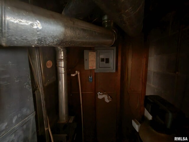 2827 W Larchmont Ln, Peoria, IL 61615 - utility room with electric panel