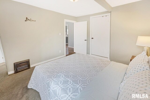 903 E Lake Ave, Peoria Heights, IL 61616 - bedroom with carpet flooring and baseboards