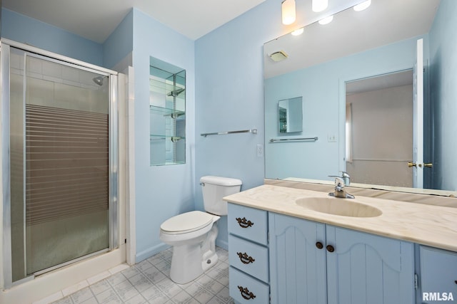 3524 W Saymore Ln, Peoria, IL 61615 - full bathroom with vanity and a shower stall