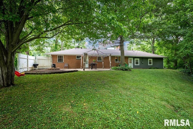 926 Birchwood Dr, Washington, IL 61571 - back of house featuring a patio area and brick siding