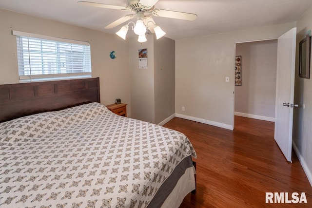 926 Birchwood Dr, Washington, IL 61571 - bedroom with wood finished floors and a ceiling fan