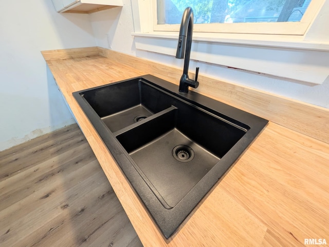 218 Meadow Lawn St, Manito, IL 61546 - kitchen view of a sink and wooden counters