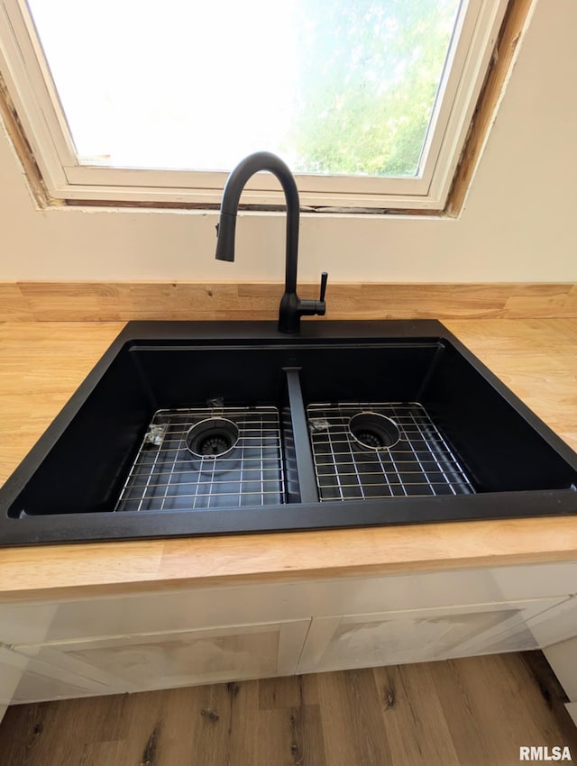 218 Meadow Lawn St, Manito, IL 61546 - kitchen view of a sink and butcher block countertops