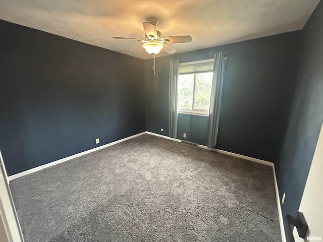 3406 W Brookside Dr, Peoria, IL 61615 - carpeted spare room with a ceiling fan and baseboards