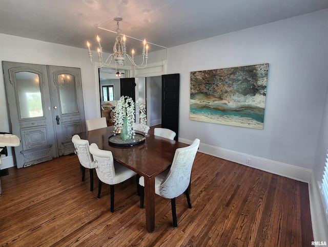 600 E Jefferson St, Washington, IL 61571 - dining space with a chandelier and wood finished floors
