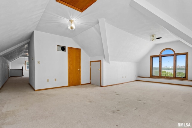1426 N Main St, East Peoria, IL 61611 - additional living space featuring lofted ceiling and light colored carpet