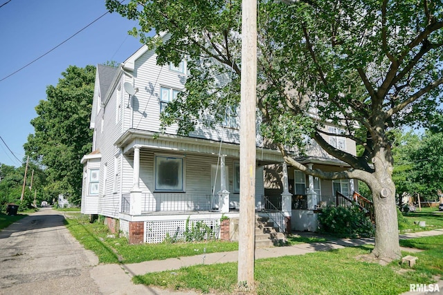 506 Spring St, Peoria, IL 61603 - view of front of home with covered porch