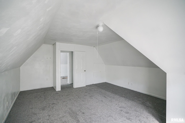 506 Spring St, Peoria, IL 61603 - additional living space featuring vaulted ceiling and carpet floors