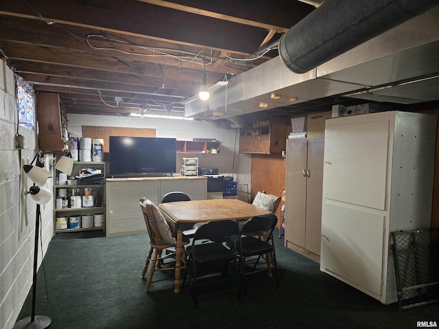 270 Thompson Ct, Canton, IL 61520 - dining room featuring dark carpet