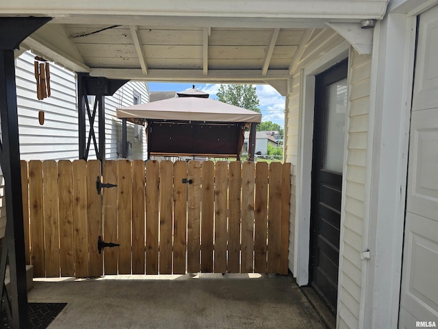 270 Thompson Ct, Canton, IL 61520 - view of patio with a gazebo