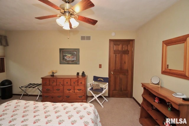 1402 W Grandridge Dr, Dunlap, IL 61525 - bedroom with carpet flooring and ceiling fan
