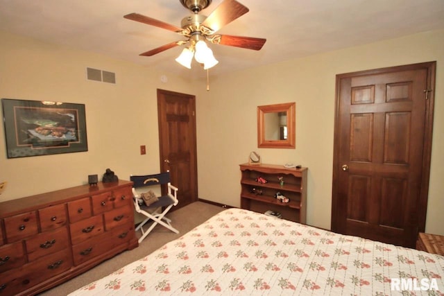 1402 W Grandridge Dr, Dunlap, IL 61525 - bedroom featuring carpet floors and ceiling fan