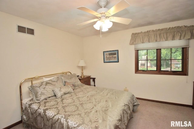 1402 W Grandridge Dr, Dunlap, IL 61525 - bedroom featuring carpet and ceiling fan