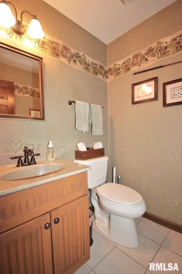 1402 W Grandridge Dr, Dunlap, IL 61525 - bathroom with tile patterned floors and vanity