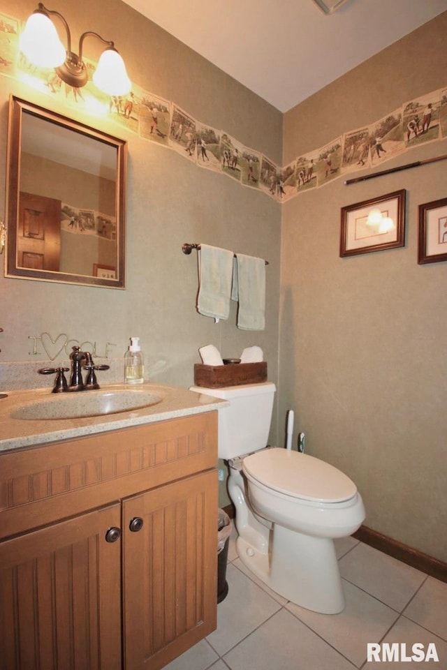 1402 W Grandridge Dr, Dunlap, IL 61525 - bathroom featuring tile patterned floors and vanity