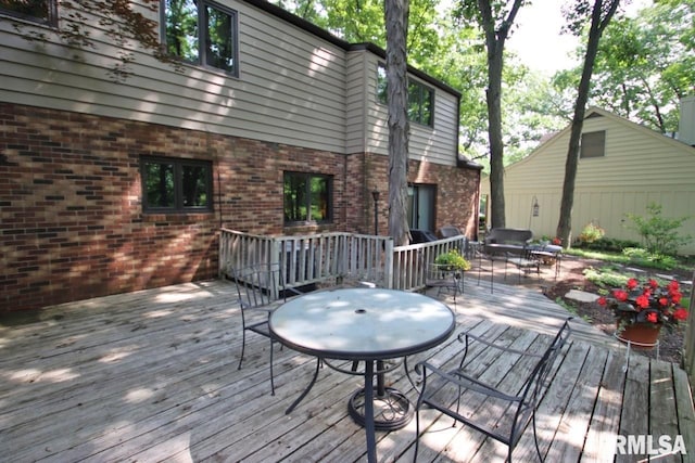 1402 W Grandridge Dr, Dunlap, IL 61525 - view of wooden terrace