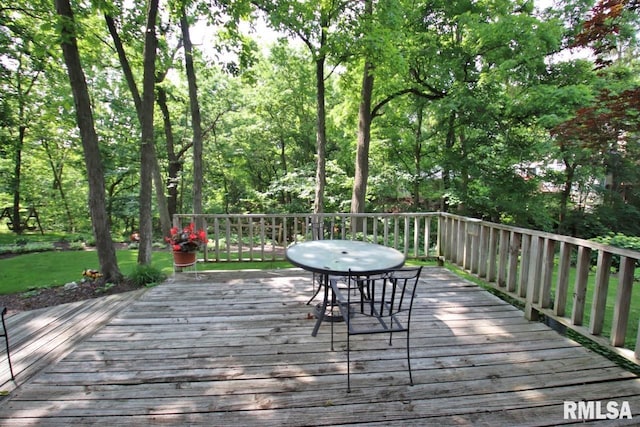 1402 W Grandridge Dr, Dunlap, IL 61525 - deck with outdoor dining area