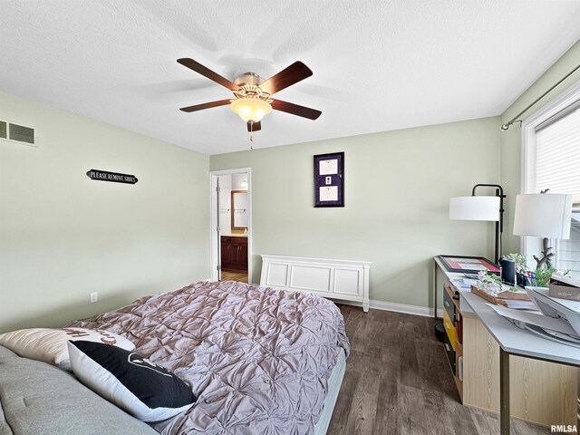 11030 N Ruby Ct, Dunlap, IL 61525 - bedroom featuring wood finished floors, a decorative wall, and a ceiling fan
