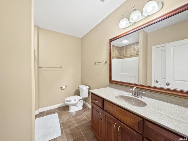 11030 N Ruby Ct, Dunlap, IL 61525 - full bath featuring vanity, tile patterned floors, and a shower
