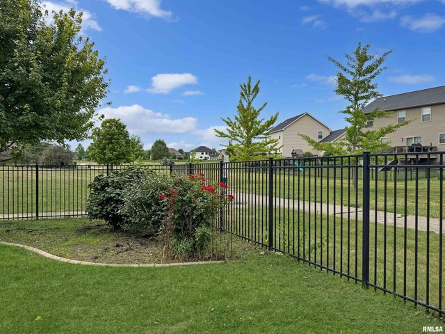 11030 N Ruby Ct, Dunlap, IL 61525 - view of yard with a playground and a residential view