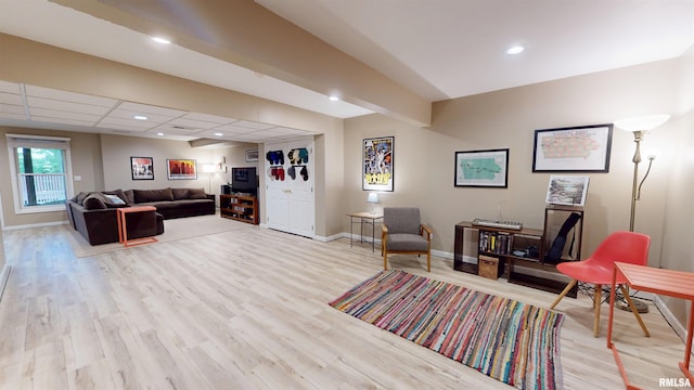 1119 W Brookforest Dr, Peoria, IL 61615 - living room with light wood-style floors and recessed lighting