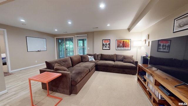 1119 W Brookforest Dr, Peoria, IL 61615 - living area with recessed lighting and light wood finished floors