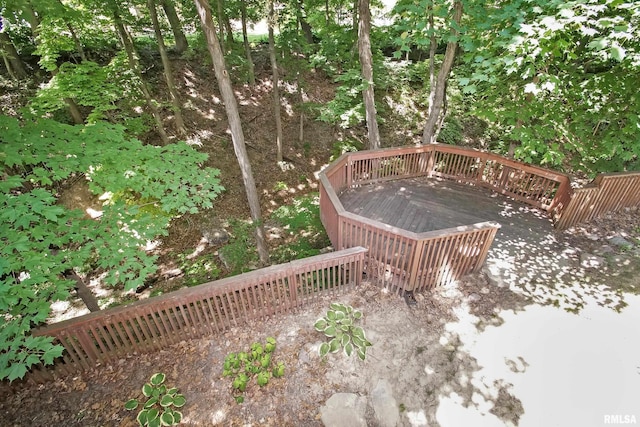 1119 W Brookforest Dr, Peoria, IL 61615 - view of yard with a wooden deck