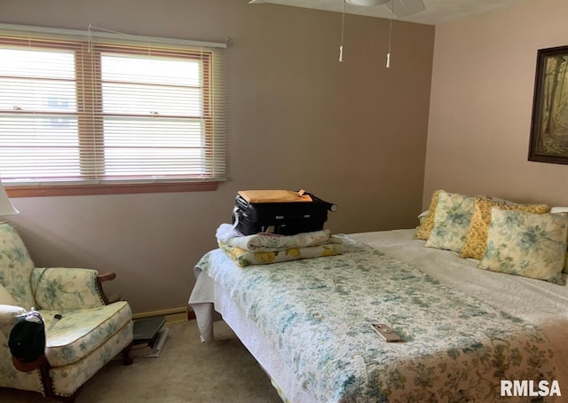 1104 S 8th St, Pekin, IL 61554 - carpeted bedroom with ceiling fan