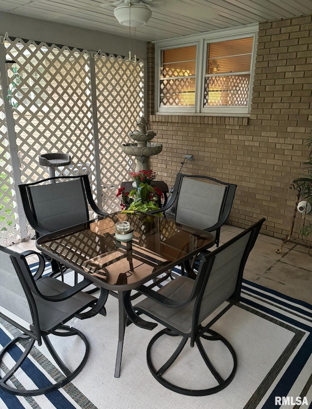 1104 S 8th St, Pekin, IL 61554 - view of patio / terrace featuring outdoor dining space