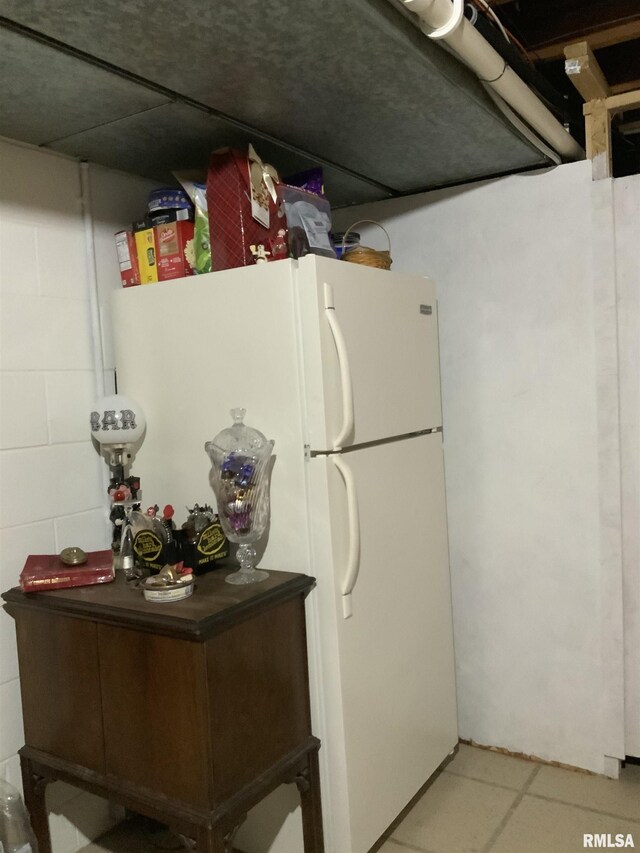 1104 S 8th St, Pekin, IL 61554 - kitchen with freestanding refrigerator