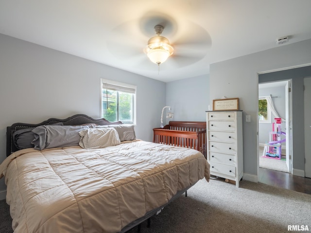 1600 W Willcox Ave, Peoria, IL 61604 - carpeted bedroom with ceiling fan