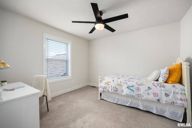 2821 W Lake Trail Ct, Dunlap, IL 61525 - bedroom with carpet and a ceiling fan