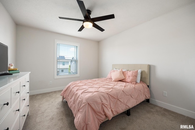 2821 W Lake Trail Ct, Dunlap, IL 61525 - bedroom featuring light colored carpet and ceiling fan