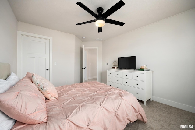 2821 W Lake Trail Ct, Dunlap, IL 61525 - bedroom with light carpet and a ceiling fan
