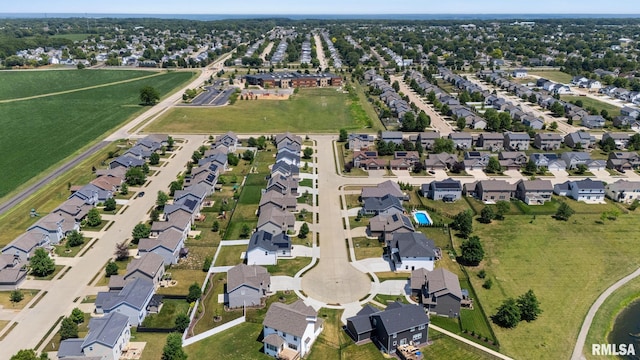 2821 W Lake Trail Ct, Dunlap, IL 61525 - aerial view of property and surrounding area with nearby suburban area