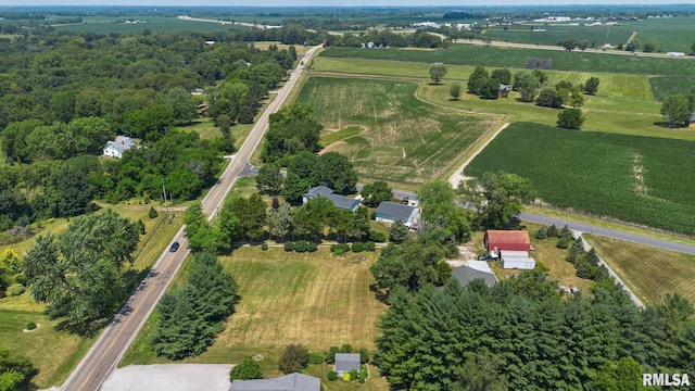 6312 N Kickapoo Edwards Rd, Edwards, IL 61528 - aerial view of property's location featuring rural landscape