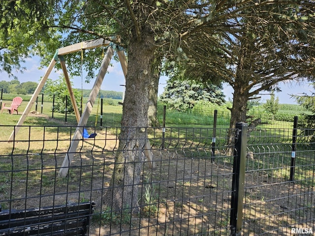 1469 2100th St, Lincoln, IL 62656 - view of play area featuring a view of rural / pastoral area