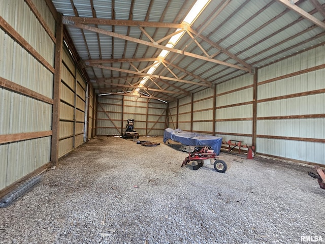 1469 2100th St, Lincoln, IL 62656 - garage with metal wall