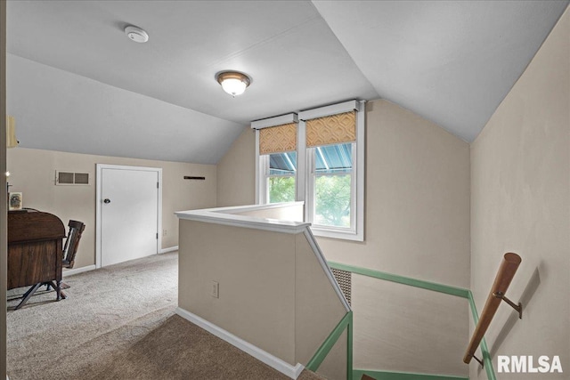 213 S Hanover St, Metamora, IL 61548 - additional living space featuring vaulted ceiling and light carpet