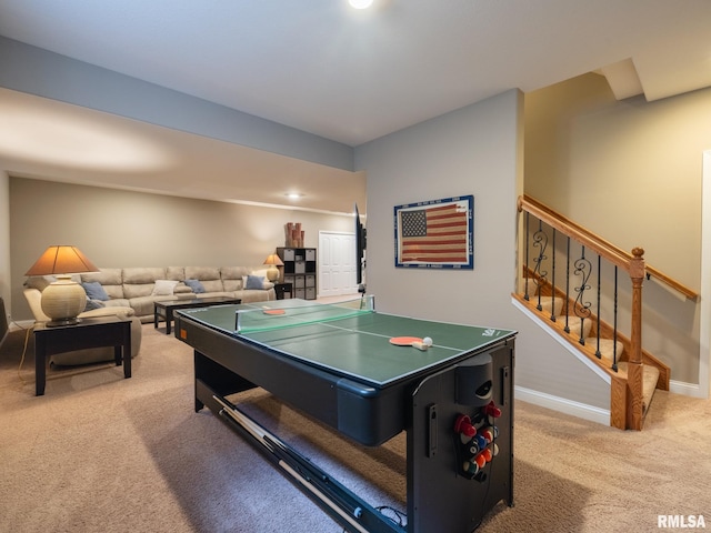 11014 N Saddlehorn Way, Dunlap, IL 61525 - rec room with light carpet and baseboards