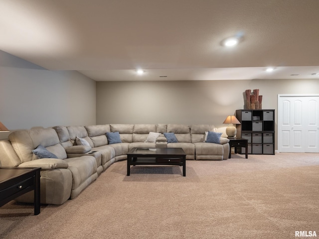 11014 N Saddlehorn Way, Dunlap, IL 61525 - carpeted living area featuring recessed lighting