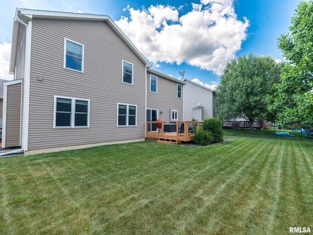 11014 N Saddlehorn Way, Dunlap, IL 61525 - back of house featuring a deck