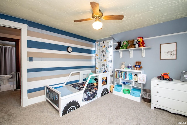 1926 W Callender Ave, West Peoria, IL 61604 - carpeted bedroom featuring a ceiling fan