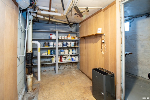 1926 W Callender Ave, West Peoria, IL 61604 - basement with wooden walls